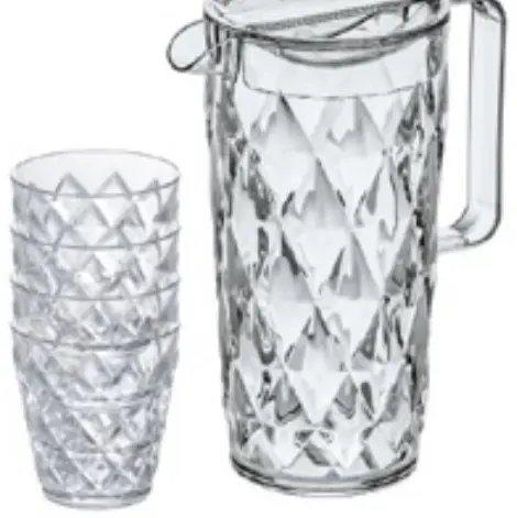 Crystal Karaff & 4 Dricksglas